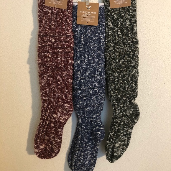 AE slub knit OTK socks NWT - Picture 2 of 3